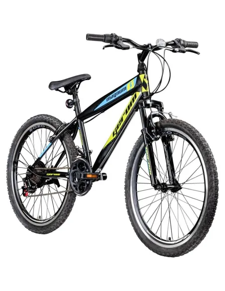 Rower Górski Dziecięcy 24 Chłopięcy 21 Biegów Hardtail Dzwonek Odblaski Góral