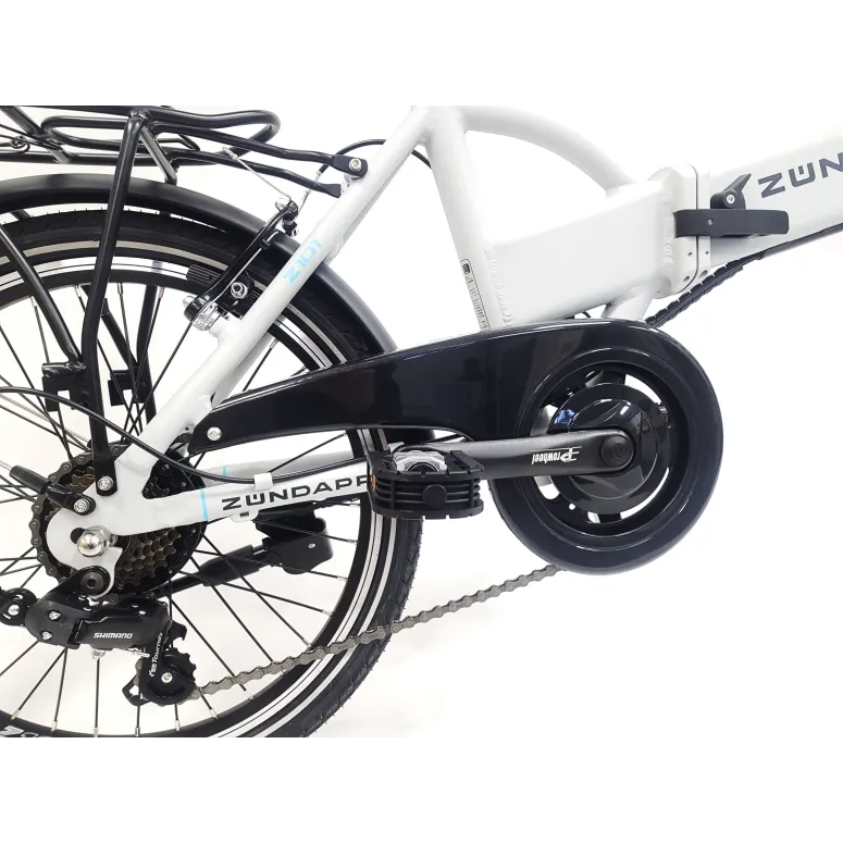 Elektryczny Rower Składany 20 Wspomaganie Składak 250 W 5 Trybów Światła