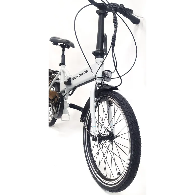 Elektryczny Rower Składany 20 Wspomaganie Składak 250 W 5 Trybów Światła