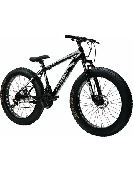Rower Fatbike Górski Uniwersalny 26 Tarcze MTB Młodzieżowy Cyngle 24 Biegi