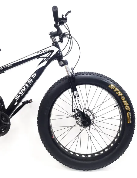 Rower Fatbike Górski Uniwersalny 26 Tarcze MTB Młodzieżowy Cyngle 24 Biegi