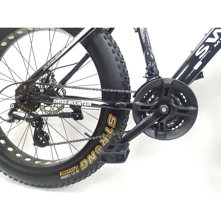 Rower Fatbike Górski Uniwersalny 26 Tarcze MTB Młodzieżowy Cyngle 24 Biegi