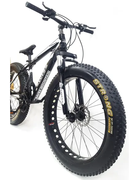 Rower Fatbike Górski Uniwersalny 26 Tarcze MTB Młodzieżowy Cyngle 24 Biegi