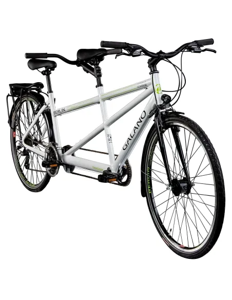 Rower Tandem 28 Miejski Turystyczny Unisex ALU 21 Biegów Cyngle Bagażnik