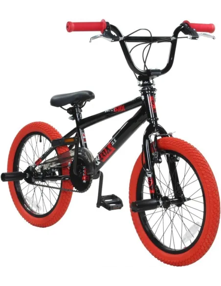 Rower BMX Dziecięcy 18 Stalowy Pegi Dzwonek Wyczynowy Uniwersalny V-brake