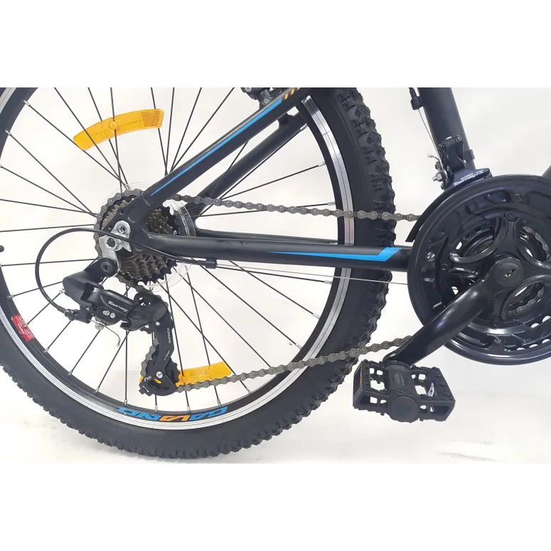 Rower Górski Dziecięcy 24 MTB Unisex Cyngle 21 Biegów ALU Odblaski Góral