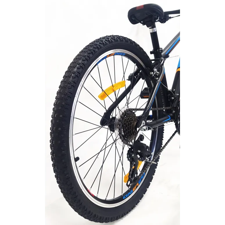 Rower Górski Dziecięcy 24 MTB Unisex Cyngle 21 Biegów ALU Odblaski Góral