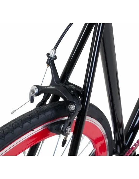 Rower Miejski 28 Stalowy Męski Dual Pivot Stopka Fixie Jednobiegowy