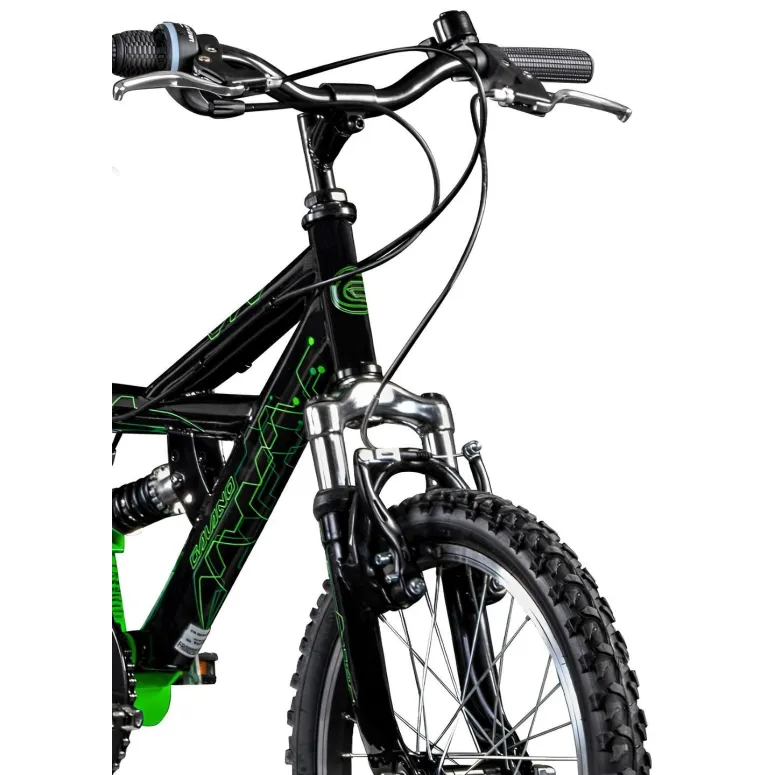 Rower Górski Dziecięcy 18 MTB Odblaski Dzwonek 6 bieg Góral Stalowy Unisex