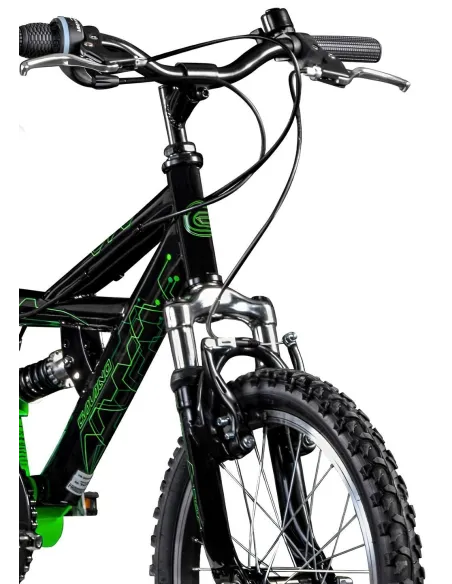 Rower Górski Dziecięcy 18 MTB Odblaski Dzwonek 6 bieg Góral Stalowy Unisex