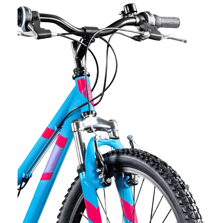 Rower Górski Dziecięcy 24 MTB Stalowy 21 Biegów Dzwonek Stopka Góral Amory