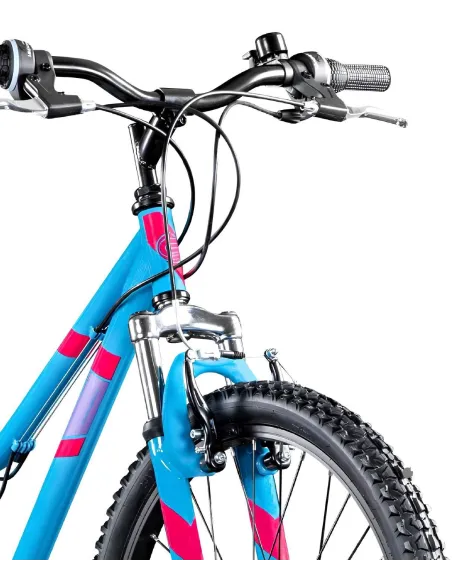 Rower Górski Dziecięcy 24 MTB Stalowy 21 Biegów Dzwonek Stopka Góral Amory