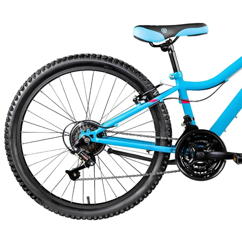 Rower Górski Dziecięcy 24 MTB Stalowy 21 Biegów Dzwonek Stopka Góral Amory