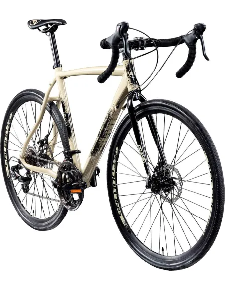 Rower Szosowy Uniwersalny 28 ALU Tarcze 14 Biegów Dzwonek Unisex Wyścigowy