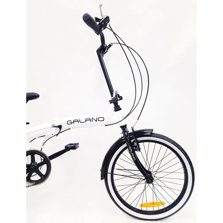 Rower Składany Uniwersalny 20 Stalowy 6 bieg Bagaż Składak Dzwonek Błotniki