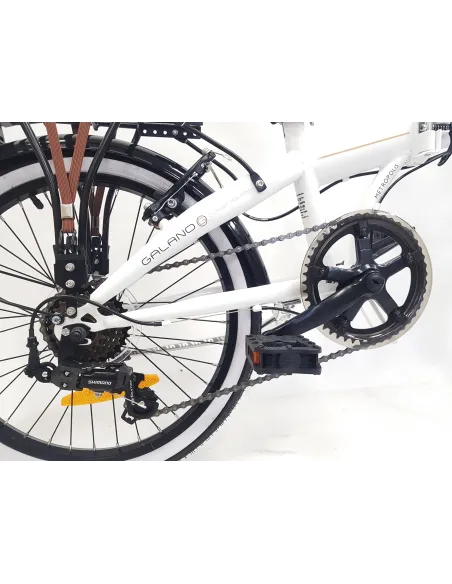 Rower Składany Uniwersalny 20 Stalowy 6 bieg Bagaż Składak Dzwonek Błotniki