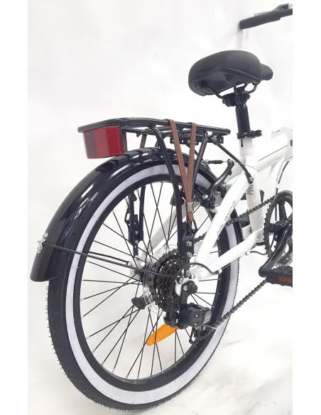 Rower Składany Uniwersalny 20 Stalowy 6 bieg Bagaż Składak Dzwonek Błotniki