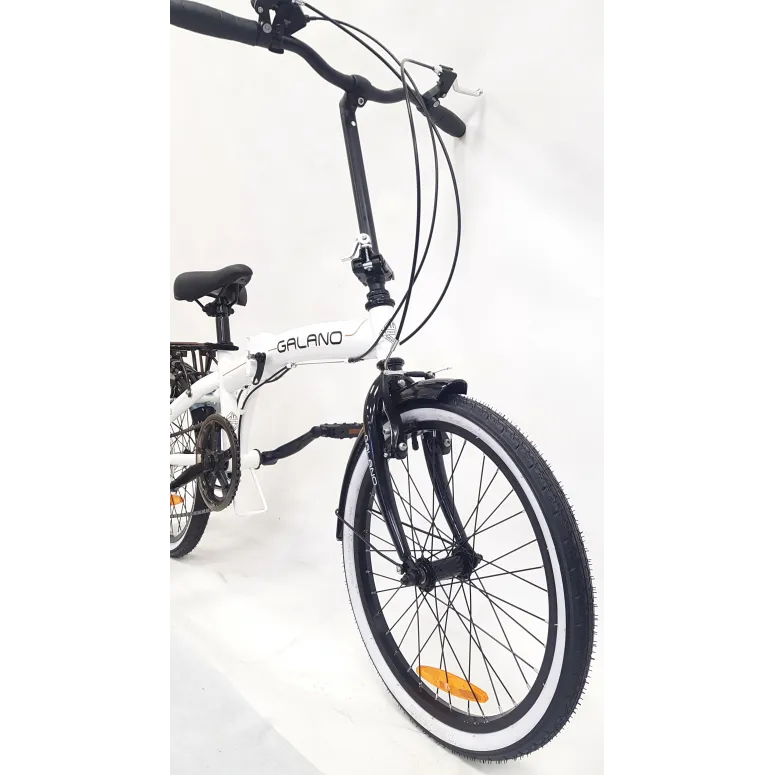 Rower Składany Uniwersalny 20 Stalowy 6 bieg Bagaż Składak Dzwonek Błotniki