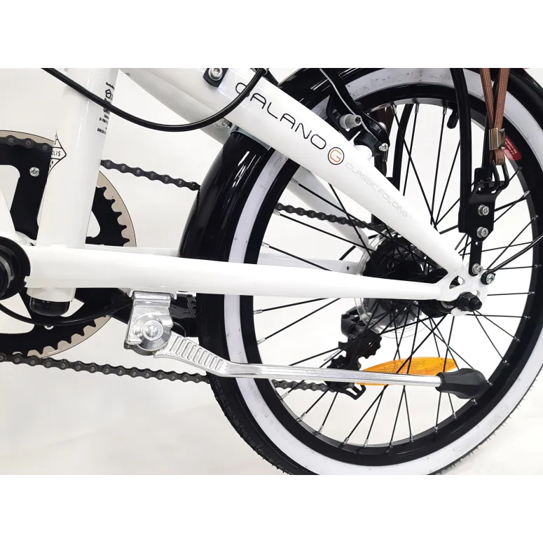 Rower Składany Uniwersalny 20 Stalowy 6 bieg Bagaż Składak Dzwonek Błotniki