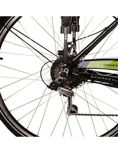 Elektryczny Rower Trekkingowy 28 Tarczowe 7 biegów 3 tryby 250W Bagażnik