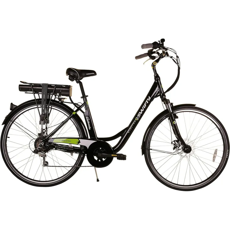 Elektryczny Rower Trekkingowy 28 Tarczowe 7 biegów 3 tryby 250W Bagażnik