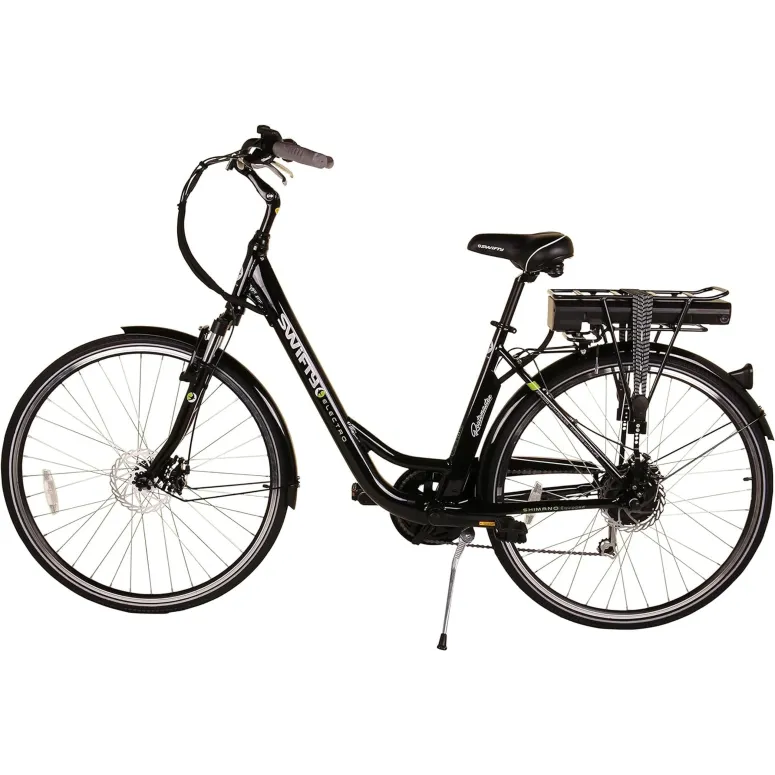 Elektryczny Rower Trekkingowy 28 Tarczowe 7 biegów 3 tryby 250W Bagażnik