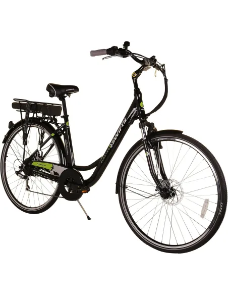 Elektryczny Rower Trekkingowy 28 Tarczowe 7 biegów 3 tryby 250W Bagażnik