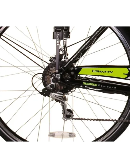 Elektryczny Rower Trekkingowy 28 ALU 7 biegów 3 tryby 250W Bagażnik Gumy