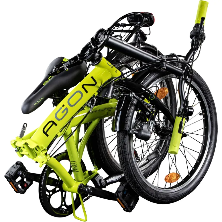 Rower Miejski 20 Stalowy Składany 6 biegów Składak Światła Hamulce V-brake