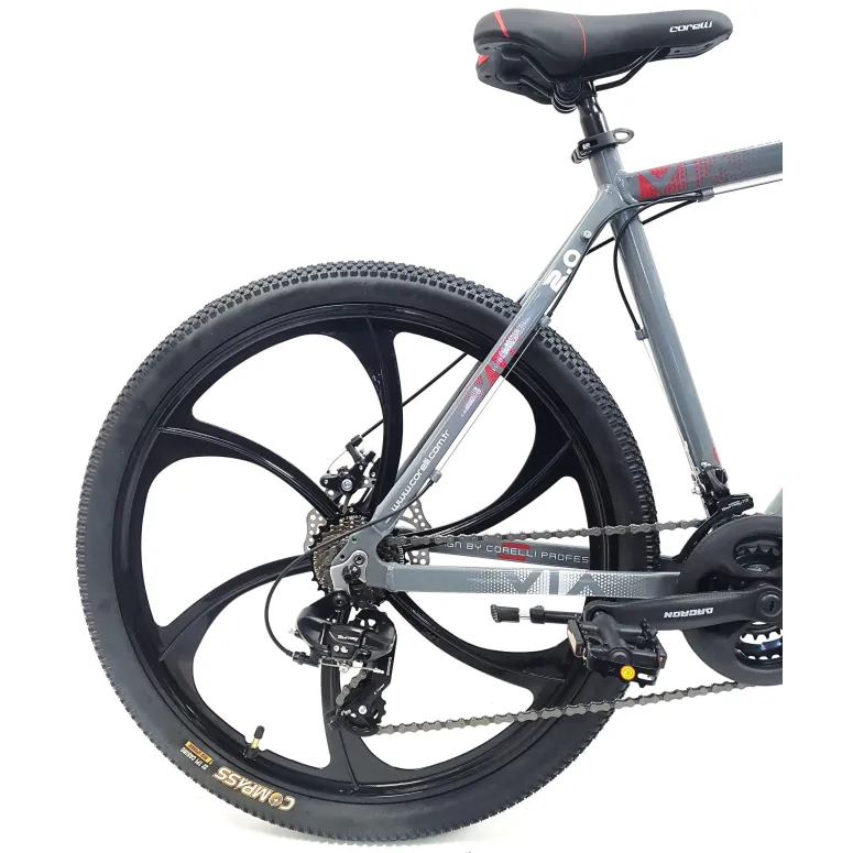 Rower Górski Uniwersalny 26 Młodzieżowy ALU Tarcze Cyngle 21 Biegów Dzwonek