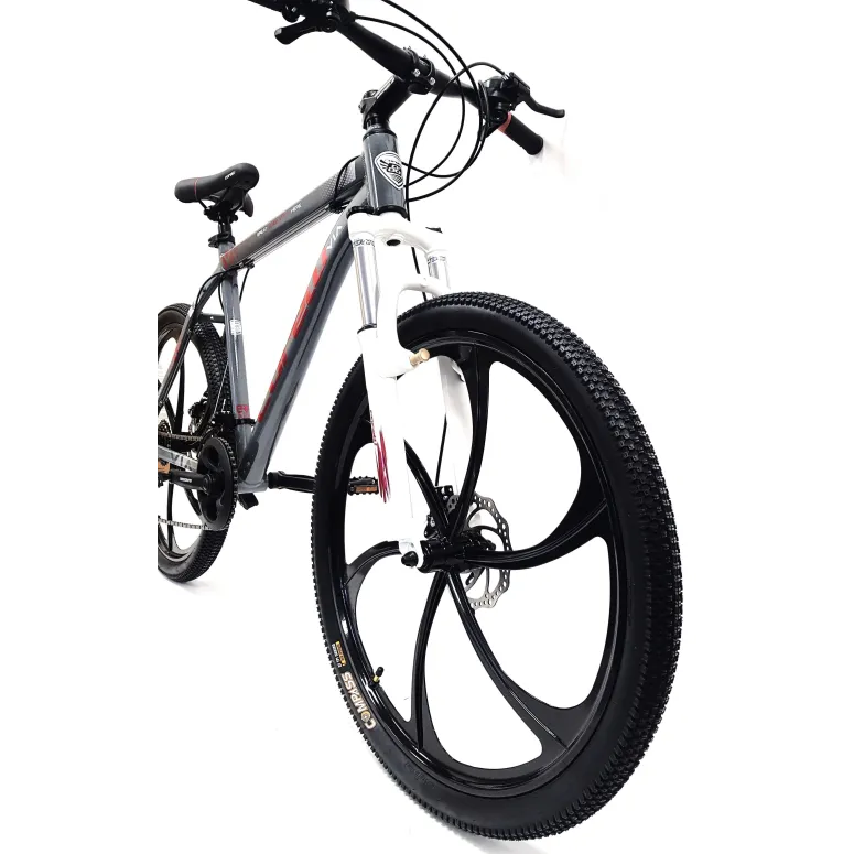 Rower Górski Uniwersalny 26 Młodzieżowy ALU Tarcze Cyngle 21 Biegów Dzwonek