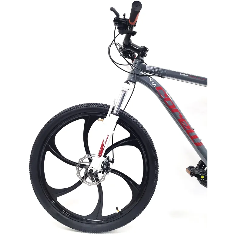 Rower Górski Uniwersalny 26 Młodzieżowy ALU Tarcze Cyngle 21 Biegów Dzwonek