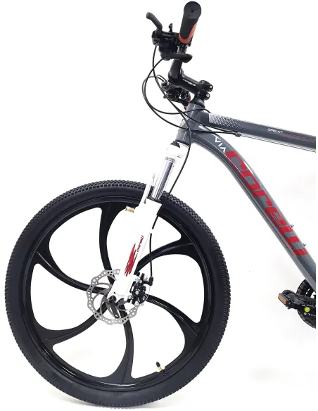 Rower Górski Uniwersalny 26 Młodzieżowy ALU Tarcze Cyngle 21 Biegów Dzwonek