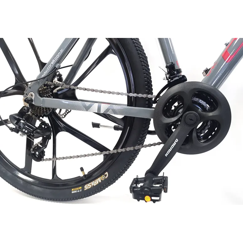 Rower Górski Uniwersalny 27,5 MTB ALU Tarcze Cyngle 21 bieg Stopka Dzwonek