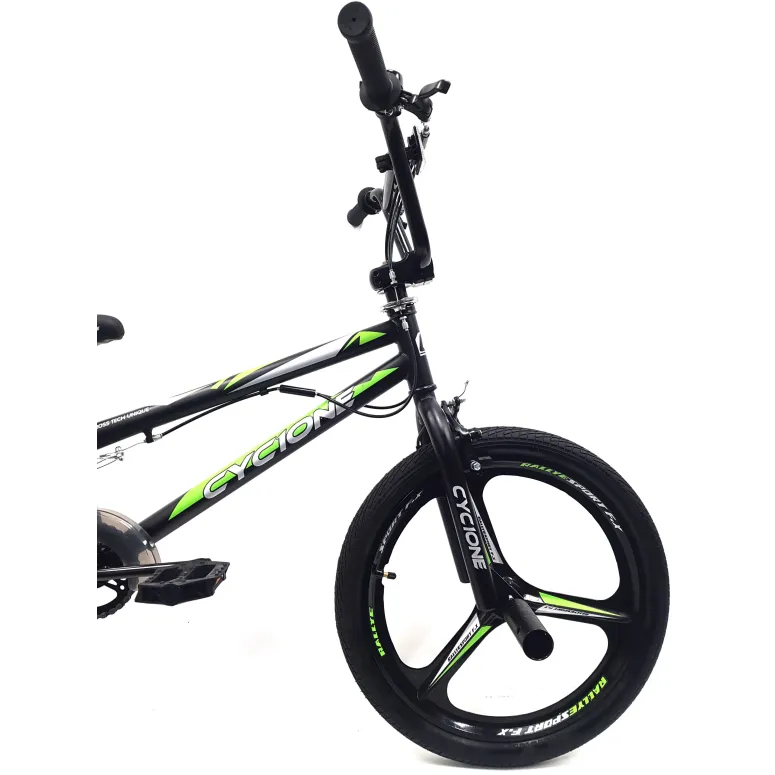 Rower BMX Uniwersalny 20 Wyczynowy Stalowy Pegi Rotor 360 Dzwonek Odblaski