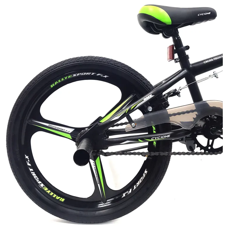 Rower BMX Uniwersalny 20 Wyczynowy Stalowy Pegi Rotor 360 Dzwonek Odblaski