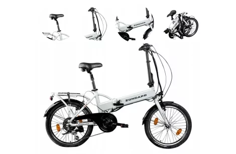 Elektryczny Rower Składany 20 Wspomaganie 250W Składak 3 Tryby Męski Damski