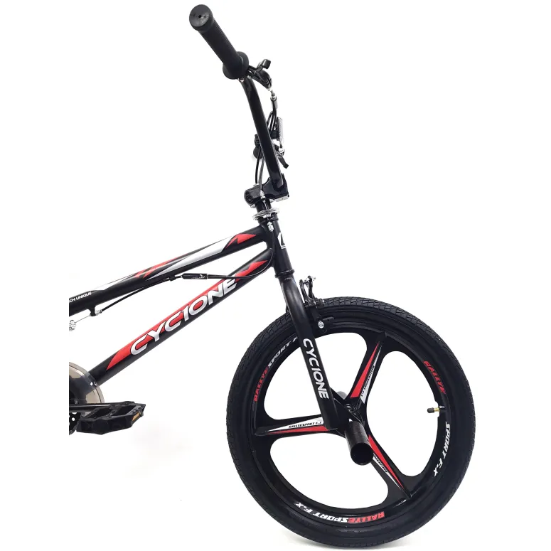 Rower BMX Uniwersalny 20 Wyczynowy Młodzieżowy Stalowy Unisex Osłona Stopka