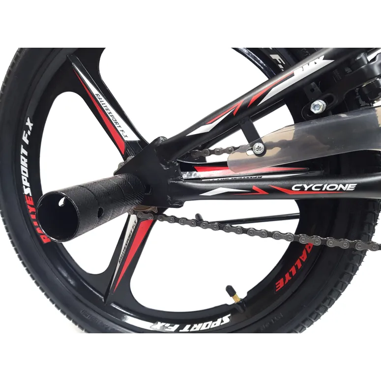 Rower BMX Uniwersalny 20 Wyczynowy Młodzieżowy Stalowy Unisex Osłona Stopka