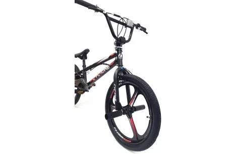 Rower BMX Uniwersalny 20 Wyczynowy Młodzieżowy Stalowy Unisex Osłona Stopka