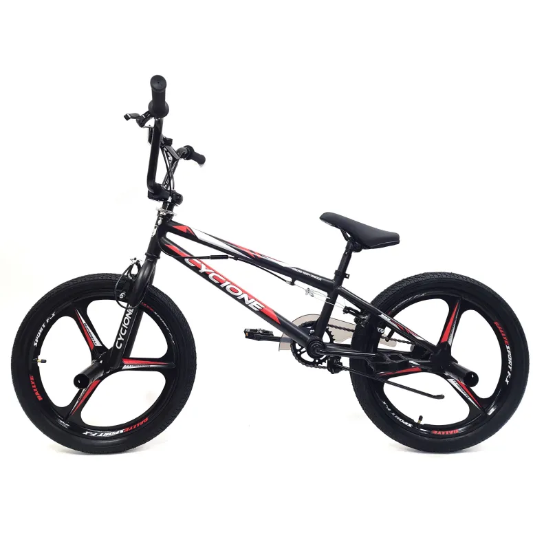 Rower BMX Uniwersalny 20 Wyczynowy Młodzieżowy Stalowy Unisex Osłona Stopka
