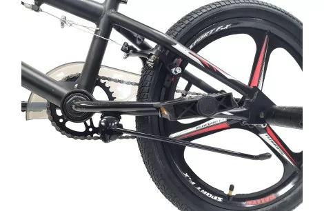 Rower BMX Uniwersalny 20 Stopka Pegi Dzwonek Osłona Wyczynowy Rotor 360