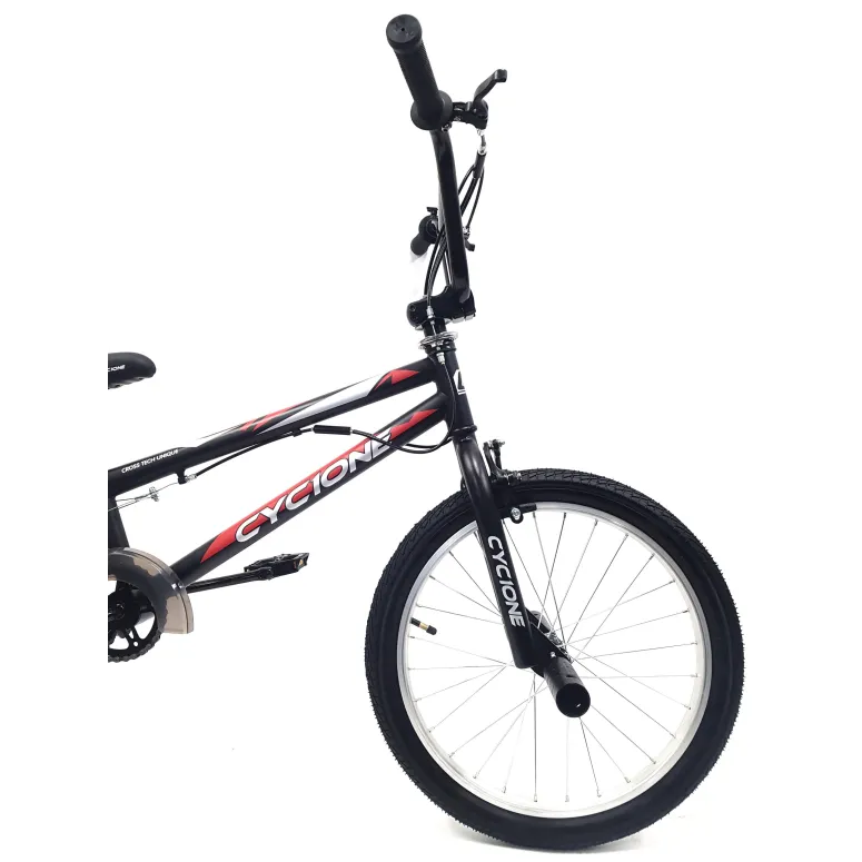 Rower BMX Uniwersalny 20 Wyczynowy Młodzieżowy Unisex Osłona Stopka Stalowy