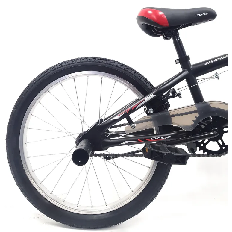 Rower BMX Uniwersalny 20 Wyczynowy Młodzieżowy Unisex Osłona Stopka Stalowy