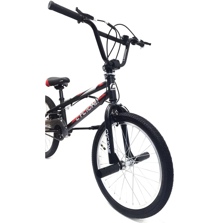 Rower BMX Uniwersalny 20 Wyczynowy Młodzieżowy Unisex Osłona Stopka Stalowy