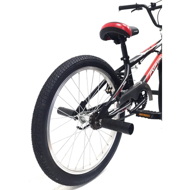 Rower BMX Uniwersalny 20 Wyczynowy Młodzieżowy Unisex Osłona Stopka Stalowy