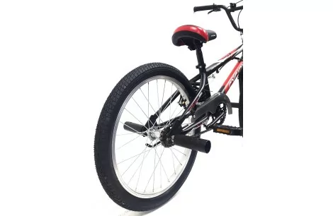 Rower BMX Uniwersalny 20 Wyczynowy Młodzieżowy Unisex Osłona Stopka Stalowy