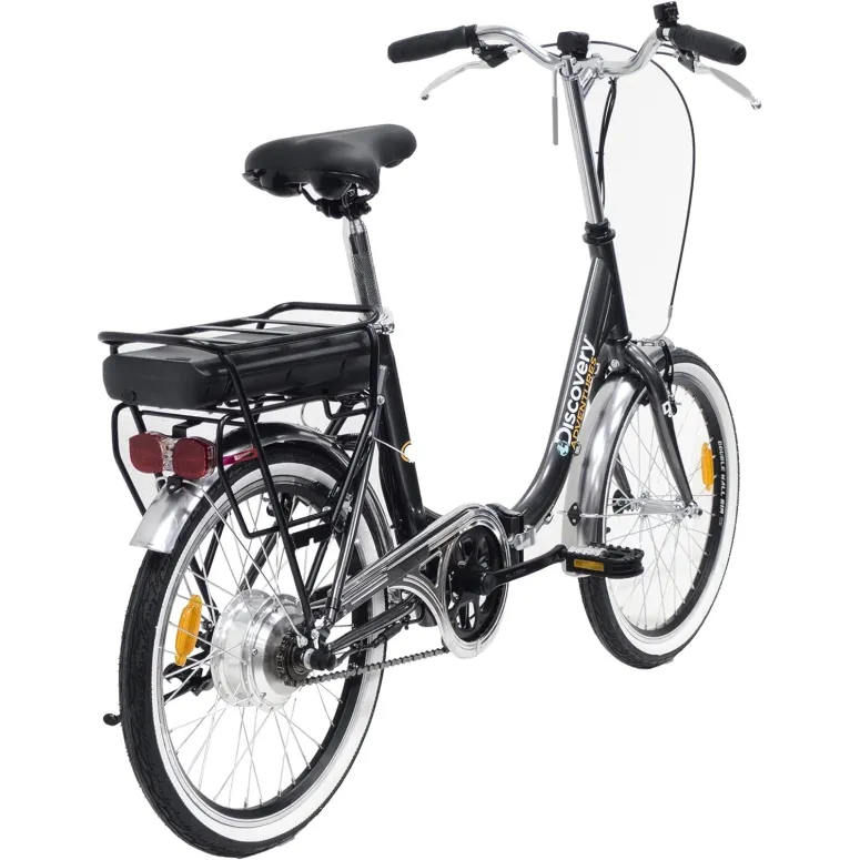 Elektryczny Rower Składany Uniwersalny 20 Dzwonek Bagażnik Światła Składak