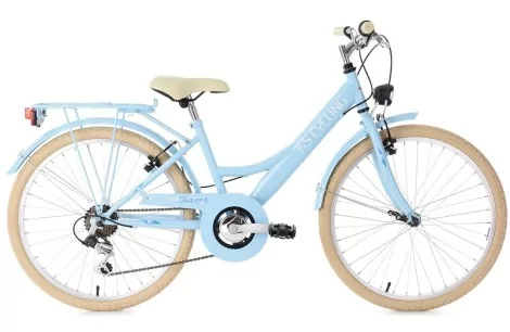 Rower Dziewczęcy Miejski 24 Dziecięcy Bagażnik Światła Błotniki Odblaski
