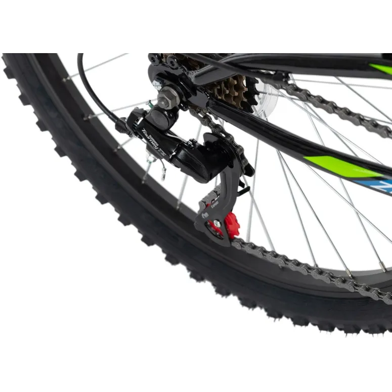 Rower Górski Dziecięcy 24 Młodzieżowy Chłopięcy MTB Dzwonek Full Amory